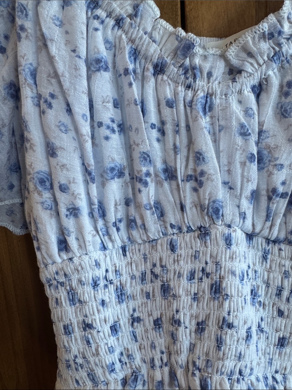 Altar'd State Light Blue Floral Tiered Maxi Dress - Picture 5 of 10